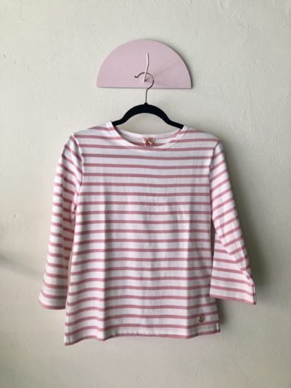 Armor Lux - Berton striped blouse - Ecru and pink