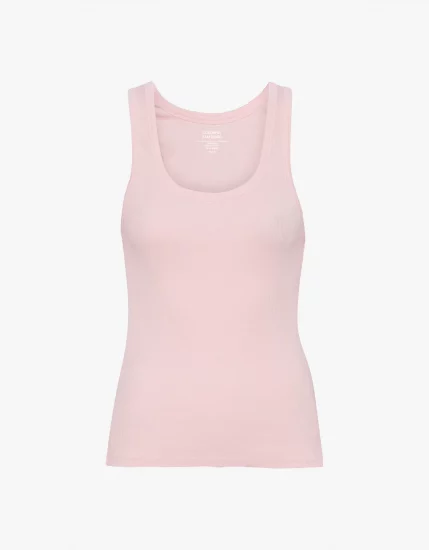 Women Organic Rib Tank Top - Faded pink - Colorful Standard
