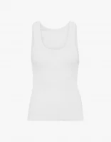 Women Organic Rib Tank Top – Optical White – Colorful Standard