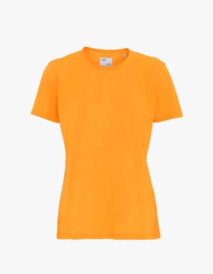 Women light organic tee - sunny orange - Colorful Standard