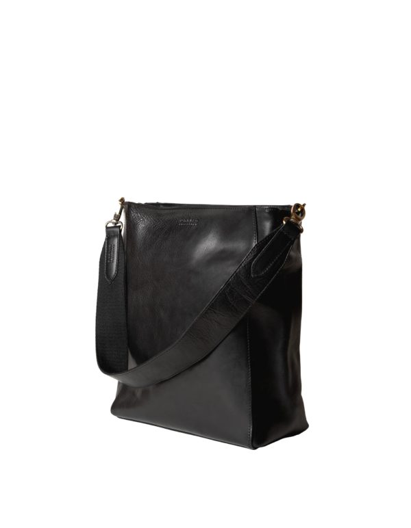 O My Bag Sofia sort taske læder krom-fri
