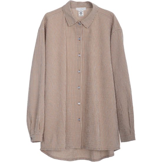 Serendipity skjorte Collar Shirt Saffronchecks light woven fabric
