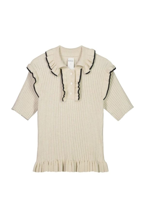 Kowtow Flower Polo natural marle