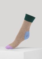 Dear Denier – Esther Contrast Cashmere Socks – Beige