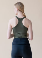Yogamii – Anjali Yoga Top – Dark Olive