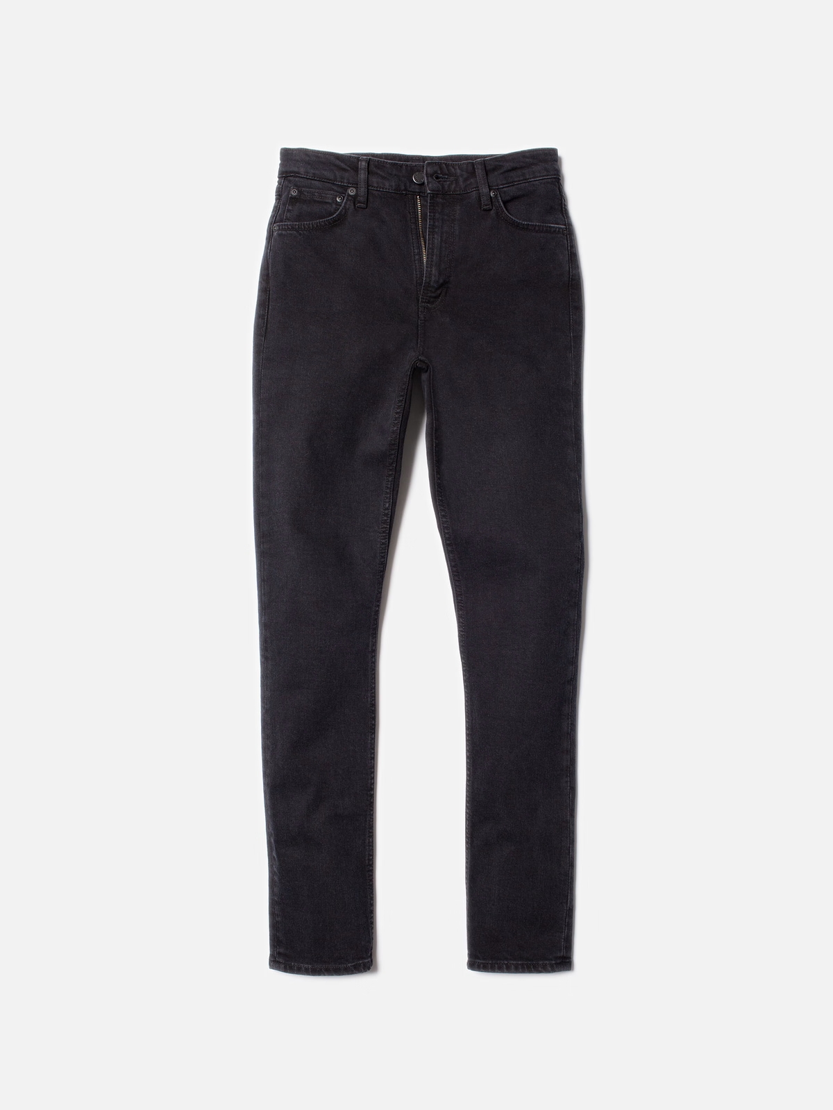 Nudie Jeans Mellow Mae So Black - jeans - Langsamt