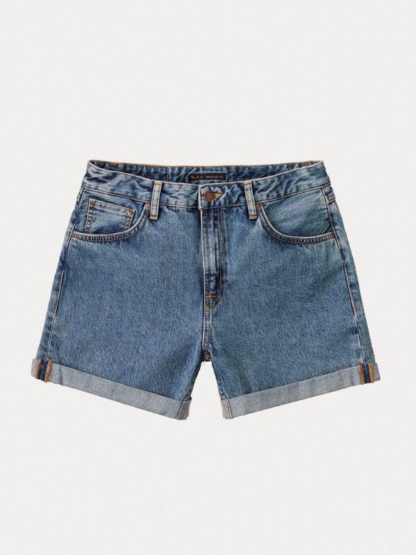 Nudie Jeans Shorts Frida friendly blue