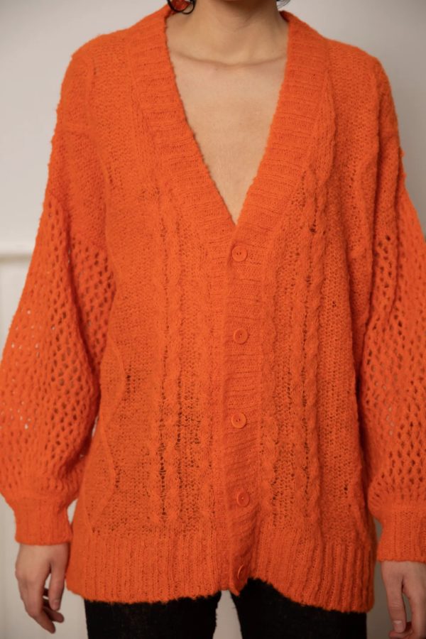 gudrun & gudrun Sweater - Aphrodite Cardi - Orange