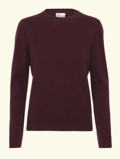 Colorful Standard - Women merino wool crew - Oxblood Red