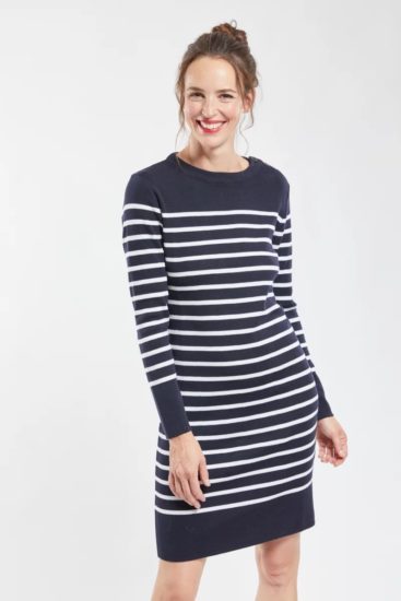 Armor Lux uldkjole - Breton striped dress - Merino wool