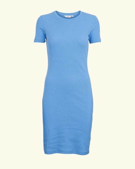 Basic Apparel - Ludmilla SS Dress GOTS Azure Blue