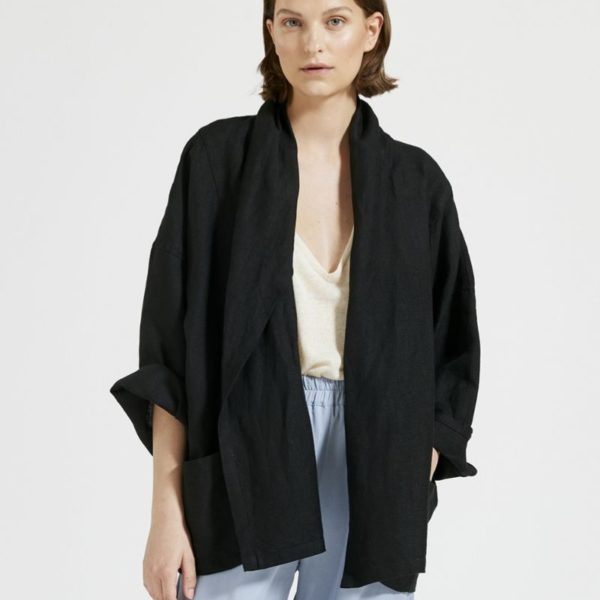 Maska Vira - Kimono wrap linen jacket