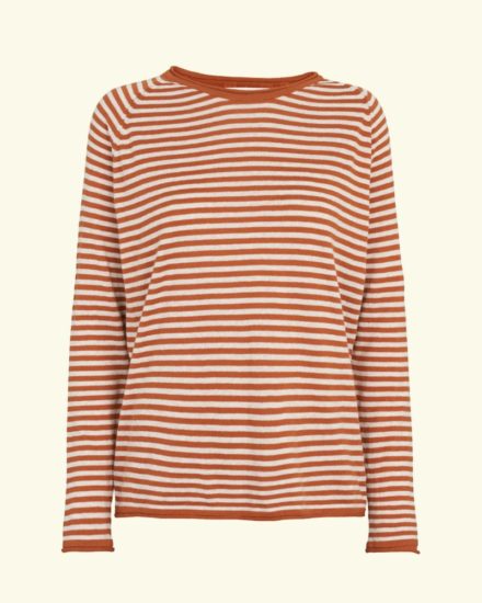 Basic Apparel - økologisk bluse - Soya Mini Stripe