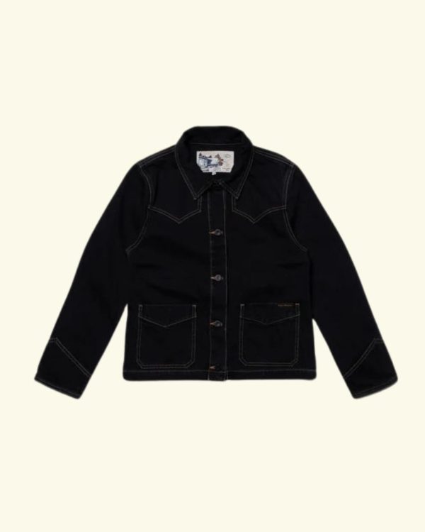 Nudie Jeans Kelly Western Denim Jacket Black