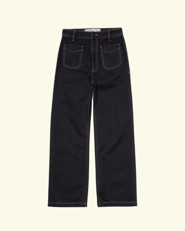 Nudie Jeans Holly Western Black Denim Pants