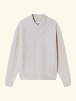 thinking mu Ecru Links Miranda knitted sweater