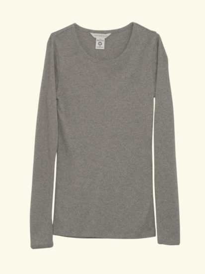 Serendipity Slim tee taupe rib