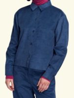 Suite13Lab fløjlsskjorte ASTAN SHIRT – Blue