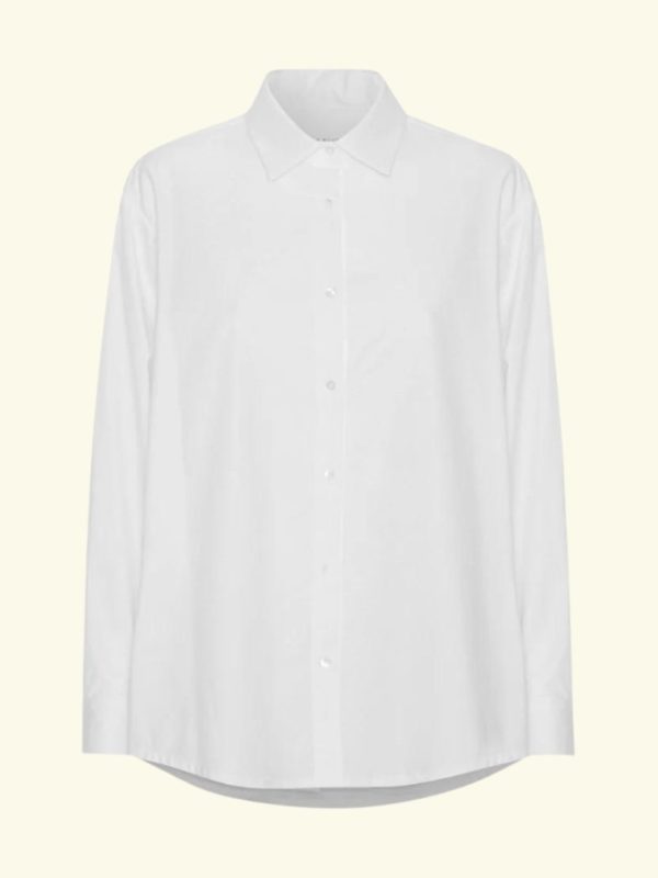 Schulz By Crowd Sanne oversize organic cotton white