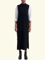 Rifo Recycled Cashmere Dress Slate Black