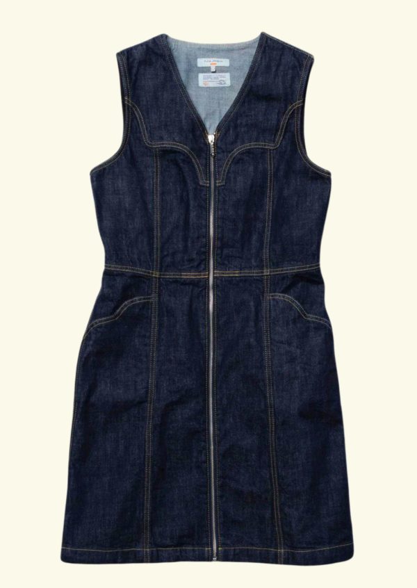 Nudie Jeans Ina Denim Dress One Wash Dark Blue