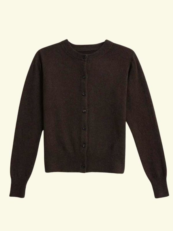 Dinadi YAK Cardigan - Dark Brown