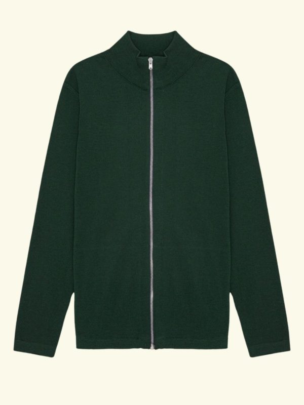 S.N.S. Herning NAVAL full zip | lang lynlås, thunder green