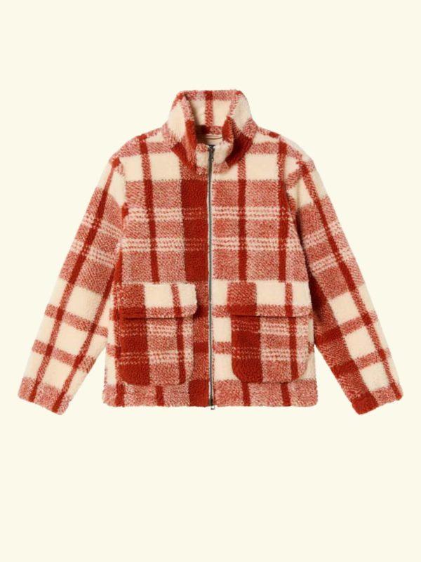 Thinking Mu Red picnic checks Sophie jacket