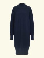 Lanius Turtleneck dress (GOTS) Midnight Melange