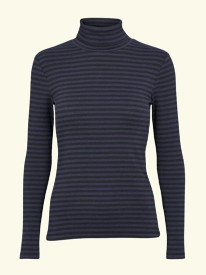 Basic Apparel - Ludmilla High-neck - Black/Navy