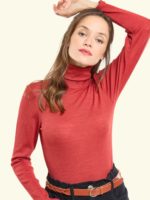 Armor Lux – Uld Silke Turtleneck – Red