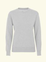 Women classic organic crew – Heater grey