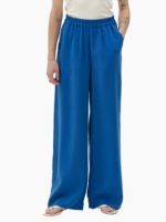 Maska – Thea flowy tencel pants – Medium Blue